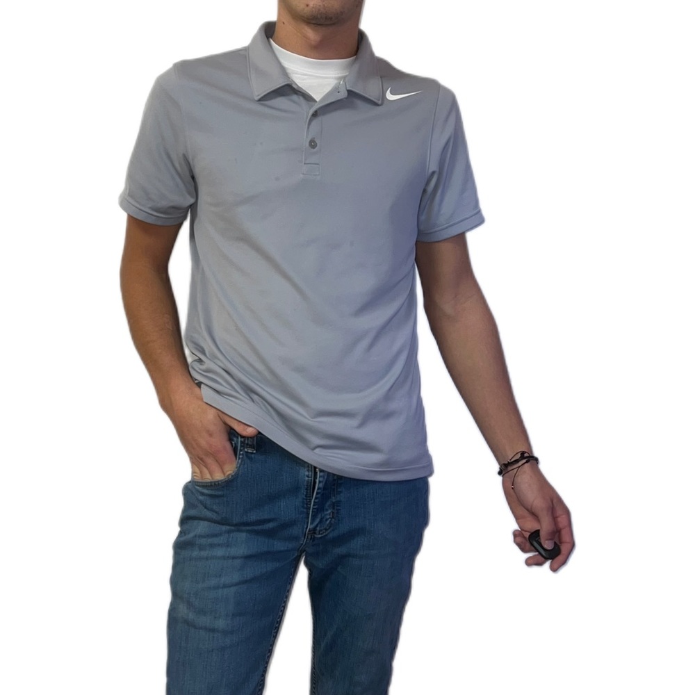 Nike Dri-Fit Tennis Shirt | Small | Grey
